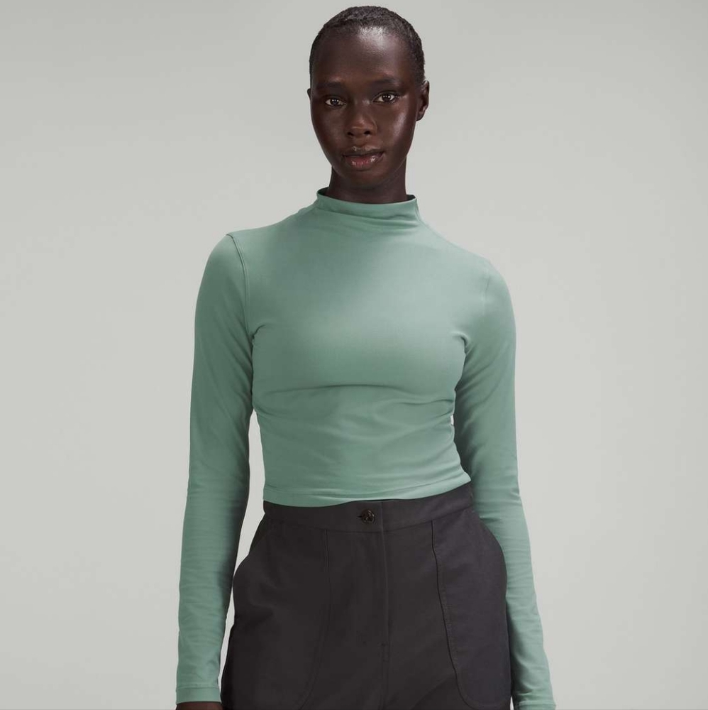 Lululemon All Aligned Mock Neck Long Sleeve Shirt